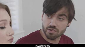 hey, big tits blonde teen aria kai gets fucked to orgasm by stepbro during super bowl 🔥💦