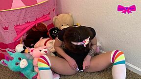 Super taboo ddlg abdl playtime with Dakota Marr in dp deepthroat dirty talk moaning intense orgasm solo masturbation vibrator toys wet pussy dripping