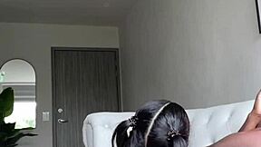 i catch my stepbrother masturbating and help drain his big black cock with deepthroat gaping fuck -amateur couple- nysdel