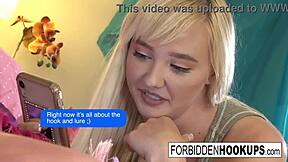 Oh Wow, Big-Boobed Babe Sucks and Fucks Her Step-Brother's Fat Cock Until Facial Cumshot!