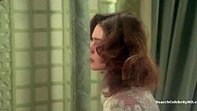 Corinne Clery and Jehanne Blaise share sensual blowjob moments in 1975 retro film