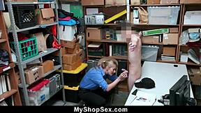 Milf Officer Questions Burglar Suspect With Prior Shoplifting Charges In Office