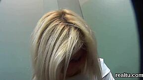 Wow, check out this striking Czech teen 18+ getting seduced right in the mall and then fucked hard in POV action