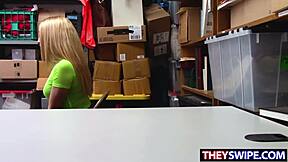 Pretty Snitching Sweety Alexa Raye Gets Slammed by Burglar With Big Cock in Office Blowjob!