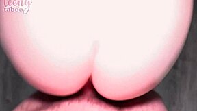 oh man older seth brogan just creampies that hairy ginger pussy of babysitter amber stark in bed with wet doggy and missionary