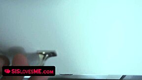 Teen stepsis Riley Mae in pov tied up blowjob and shaved pussy fucking