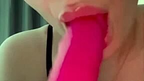 British teen slut teases with toys for intense solo squirting orgasm