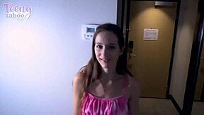 Redhead babysitter Nadia Noja practices juicy cowgirl riding on Seth with deep creampie finish