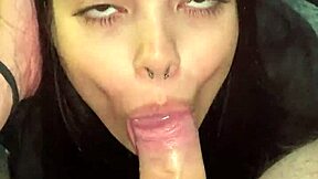 Deepthroat blowjob and reverse cowgirl ride from cute debora prado