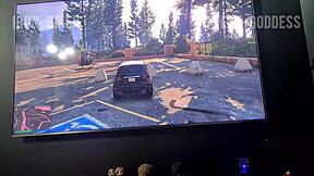 hey steobro, wanna bet on this video game? she asks before riding and rimjob in taboo fetish