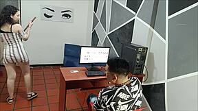 why did you fuck the maid in the office isn't she my best friend's stepsister