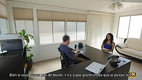 loan4k with young naive and poor girl in office