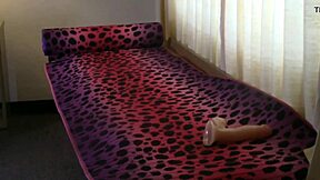 hey, schoolgirl fucks with dildo in solo masturbation