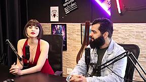 Lady Snow and Lord Kenobi dominate in sensual cast part 2 on sheer red