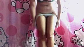 Asian Teen 18+ Girl Writes Ampussy On Her Naked Body