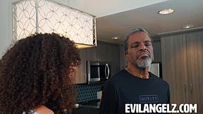 petite frecklemonade takes big black cock in pov blowjob and hardcore fuck. she handles monster cock like a champ.