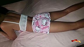 Beautiful Thai babysitter slut enjoys rough anal sex with cute skinny body