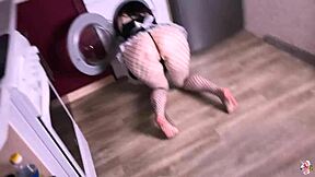 i'm that hot maid who got stuck in the washing machine and he fucked me till creampie oops