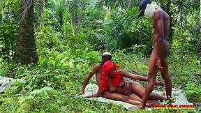 Oh Wow, Fucking Two Massive Cocks in the Bush Brings Insane Pleasure!