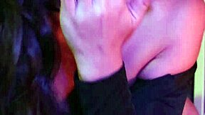 Can This Cute Brunette Neighbor Handle A Deep Throat Blowjob In Neon Night Pov?