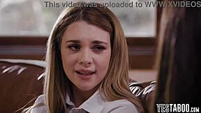 I feel so aroused as big boobs lesbian teen 18+ cheerleader seduces petite 18+ hairy classmate with face sitting and tribbing