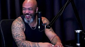 Intense dp action with brazilian blonde in sheer red