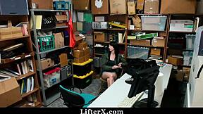 Skinny Teen 18+ Caught For Shoplifting Crime Gets Punished In Garage By Cop