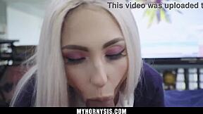 Step sister chooses to ride her stepbrother's huge cock