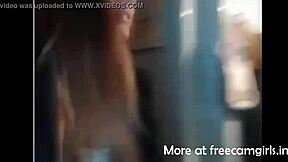 beautiful girl starts stripping off clothes and masturbates with dildo on webcam for fun