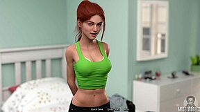 summer heat builds with big ass brunette milf showing off her shaved pussy in close up horny poses