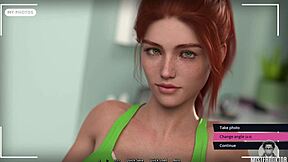 summer heat builds with big ass brunette milf showing off her shaved pussy in close up horny poses