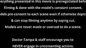 perverted podiatrist mira monroe examines teen feet in latex gloves at hospital