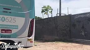 novinha masturbates in the uber ride and ends up giving her tight ass to the driver outdoors