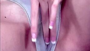 Watch my panties getting all wet as I tease and masturbate?