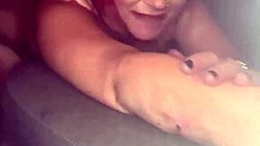 I picked up this real redhead hooker and fucked her bareback in the car until I came inside her pussy.