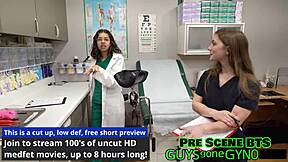 perverted podiatrist mira monroe examines teen feet in latex gloves at hospital