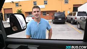 you're getting this juicy latina ass fucked hard on the public 305bus for cash