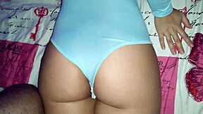 Brunette latina skips gym class for pov cowgirl riding on big ass, ending with creamy tight pussy fuck.