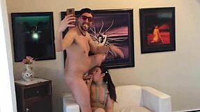 angel de azucar squeezes pablo's cock