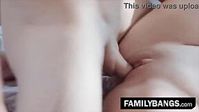 close stepbrother, why do you always find excuses to bang my petite pussy? nathan bronson and athena faris in dirty bedroom fucking with cumshot.