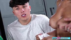 Gym session turns into a wild romp with the stepsister on sisorgy com