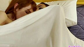 Waking Up Horny with My Girlfriend Showing Big Tits and Wet Pussy in Bedroom