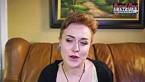 petite tattooed blonde micah handles a large tool and takes the finish