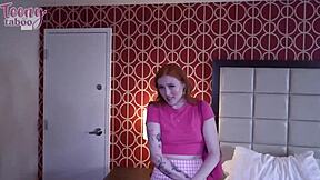 babysitter celestina blooms cheats with boss seth brogan in bed, riding cowgirl to creampie 😈