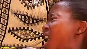 african teen takes monstercock pounding from stepbrother in doggystyle