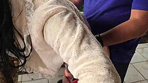 Oh man, my friend shared his wife for quick outdoor fuck and we double creampied her pussy tight...