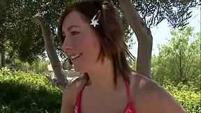 charlie needs a big hard cock inside her little 18+ pussy, wow 😏🍆