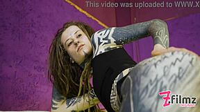 Alternative Hippie Tattooed Teen 18+ Wants To Stuff Her Delicious Pussy With Toys