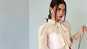 White cock dives into cute Asian babe's shaved pussy with deepthroat blowjob and doggystyle bedroom action