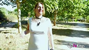 Curvy spanish mature gemma gomory tests young guy with big tits blowjob and rough doggystyle